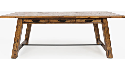 Jofran Cannon Valley Trestle Dining Table in Medium Cool Tones image