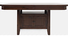 Jofran Manchester High/Low Rectangle Dining Table in Merlot image