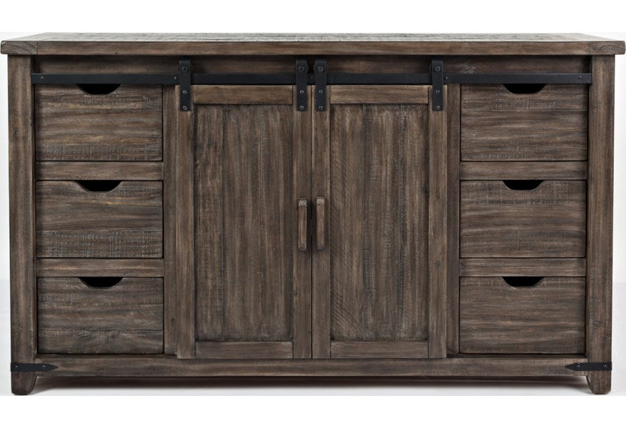 Jofran Madison County 60" Barn Door Server in Barnwood image