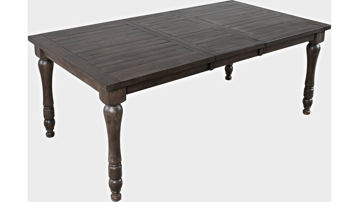 Jofran Madison County Rectangle Extension Dining Table in Barnwood