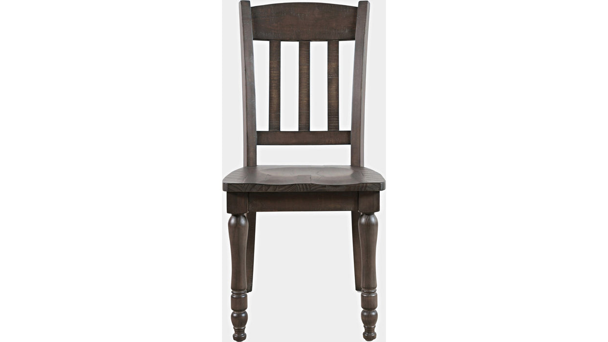 Jofran Madison County Slatback Dining Chair in Barnwood (Set of 2)