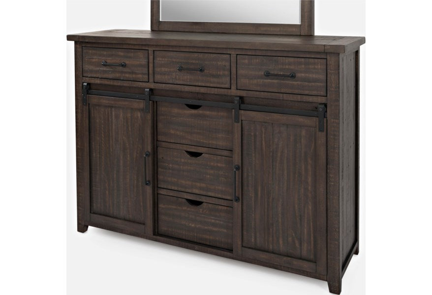 Jofran Madison County Door Dresser in Barnwood