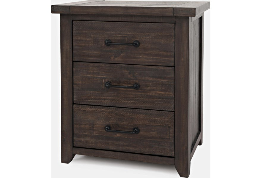 Jofran Madison County Power Nightstand in Barnwood