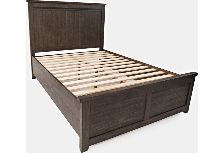 Jofran Madison County King Panel Bed in Barnwood