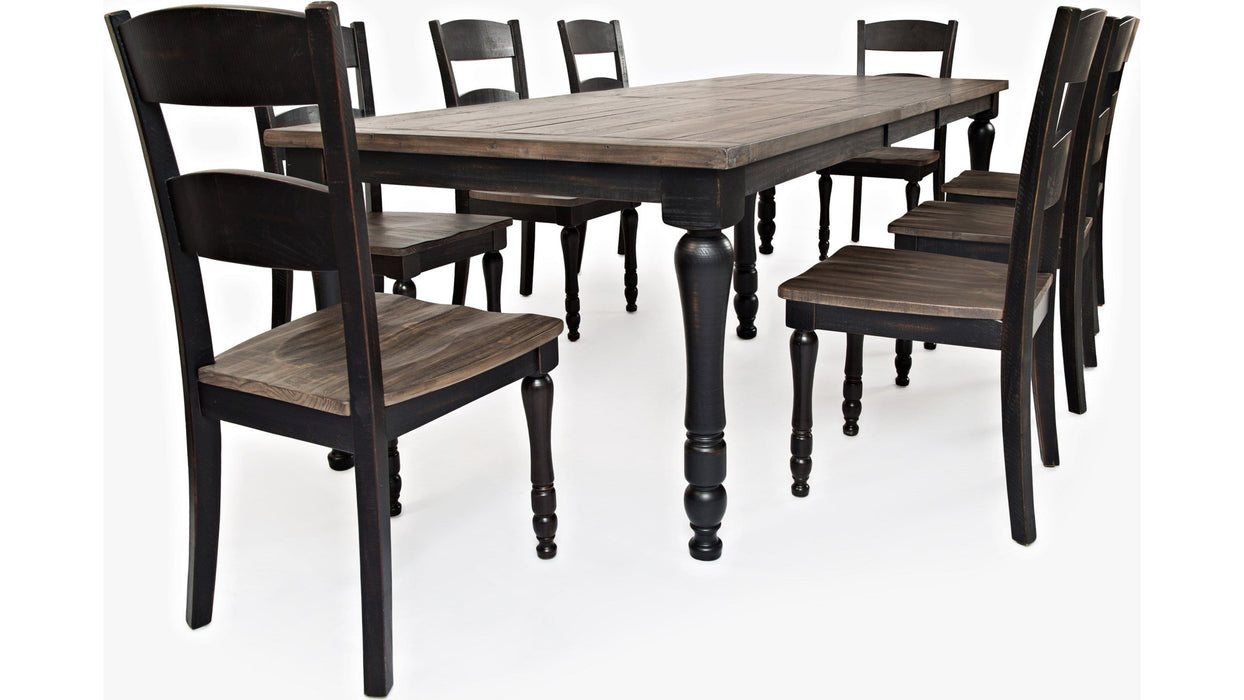 Jofran Madison County Rectangle Extension Dining Table in Vintage Black