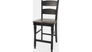 Jofran Madison County Ladderback Counter Stool in Vintage Black (Set of 2) image