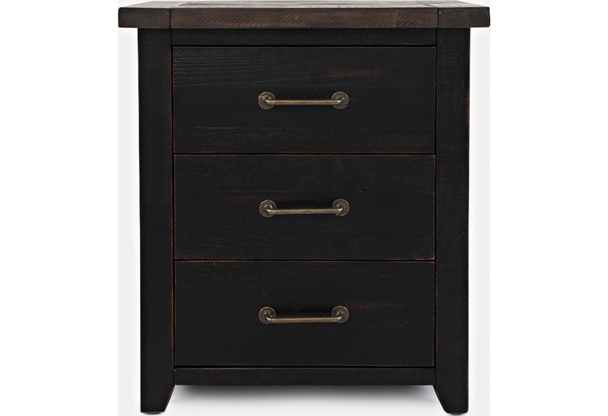 Jofran Madison County Power Nightstand in Vintage Black image