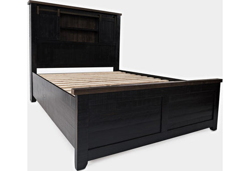 Jofran Madison County King Barn Door Bed in Vintage Black image