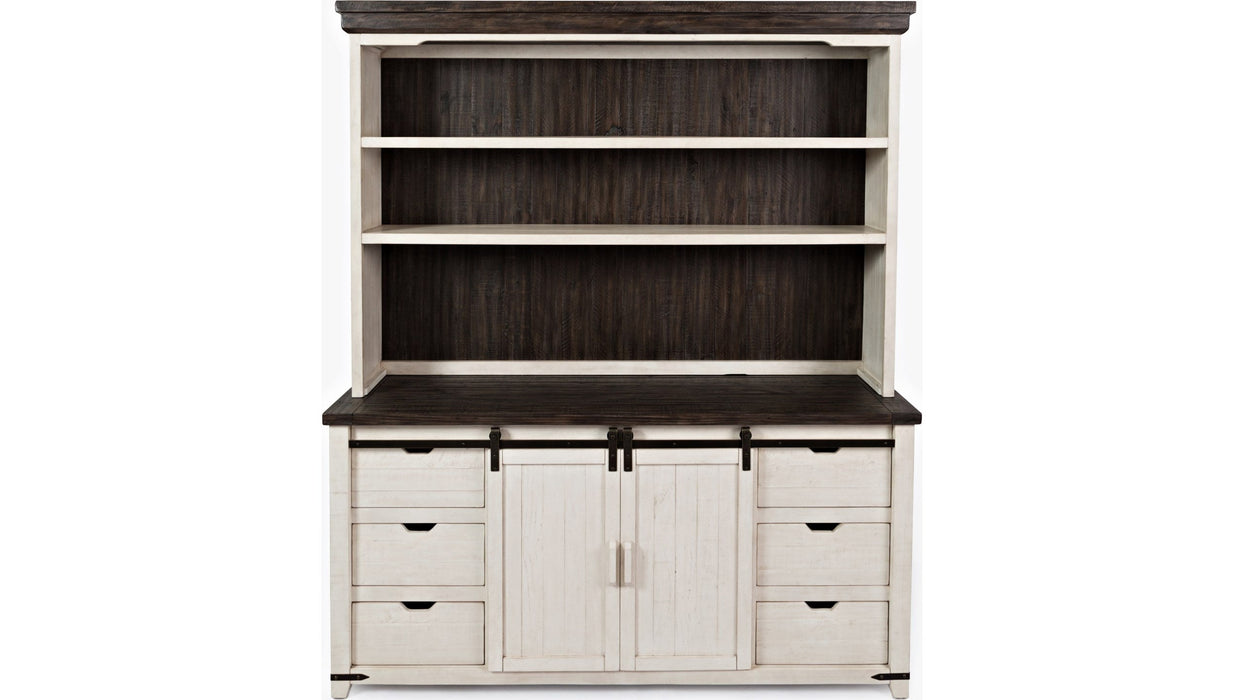 Jofran Madison County Hutch Server in Vintage White