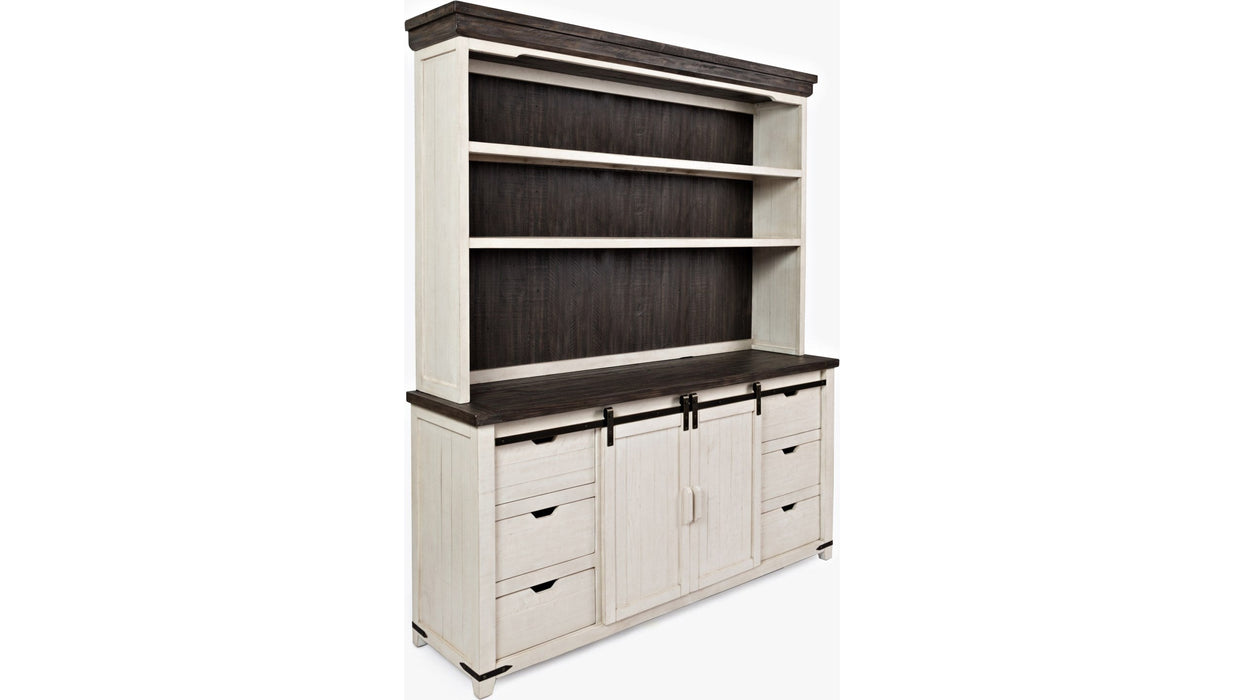 Jofran Madison County Hutch Server in Vintage White