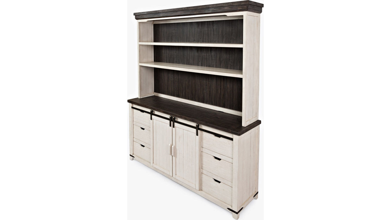 Jofran Madison County Hutch Server in Vintage White