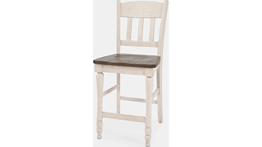 Jofran Madison County Slatback Counter Stool in Vintage White (Set of 2) image