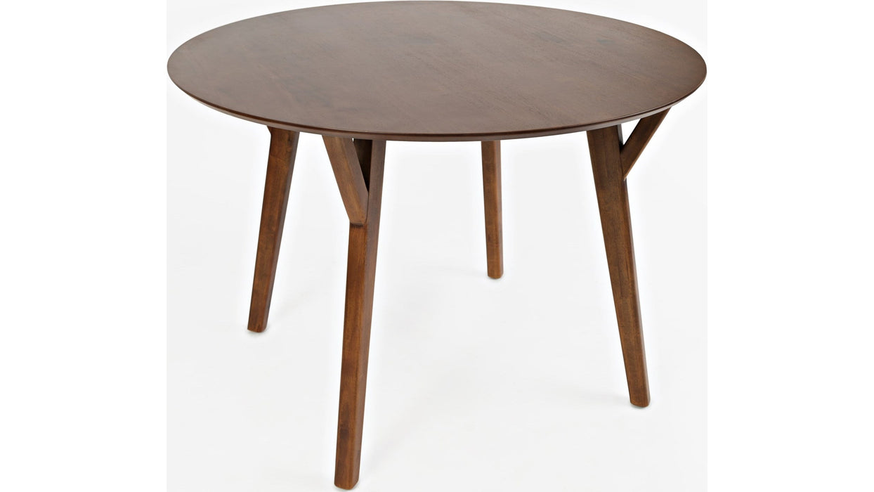 Jofran Copenhagen Round Dining Table in Brown