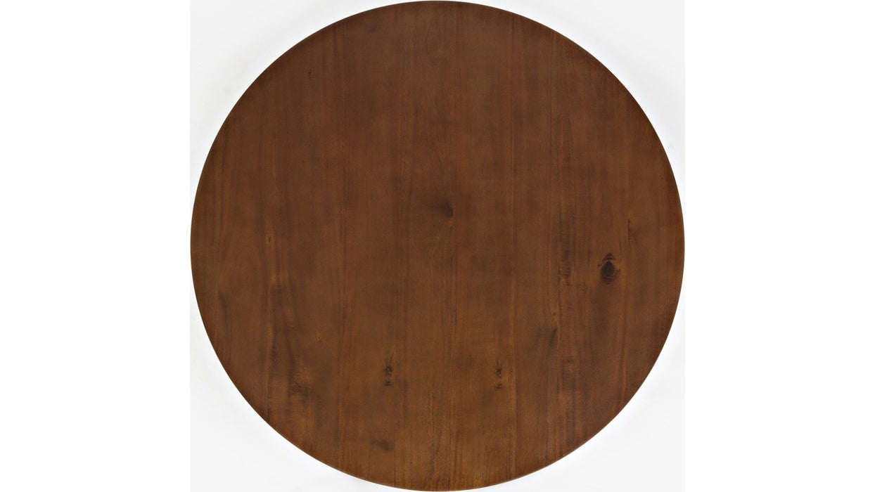 Jofran Copenhagen Round Dining Table in Brown