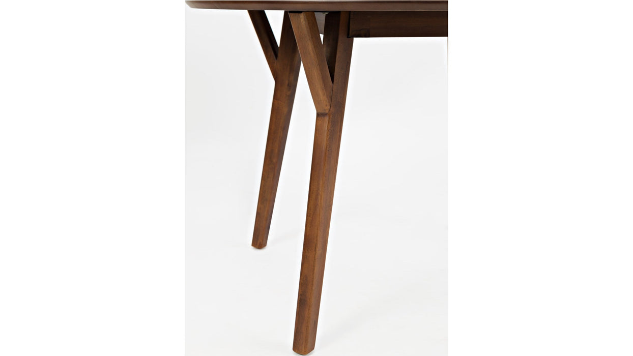 Jofran Copenhagen Round Dining Table in Brown