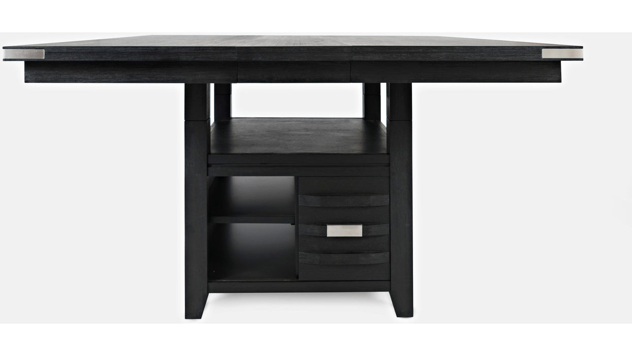 Jofran Altamonte Square Dining w/Storage Base in Dark Charcoal