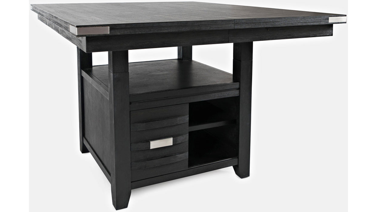 Jofran Altamonte Square Dining w/Storage Base in Dark Charcoal