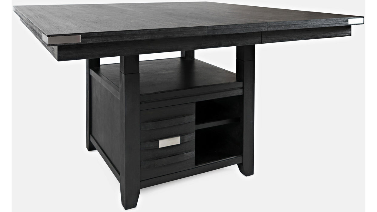 Jofran Altamonte Square Dining w/Storage Base in Dark Charcoal