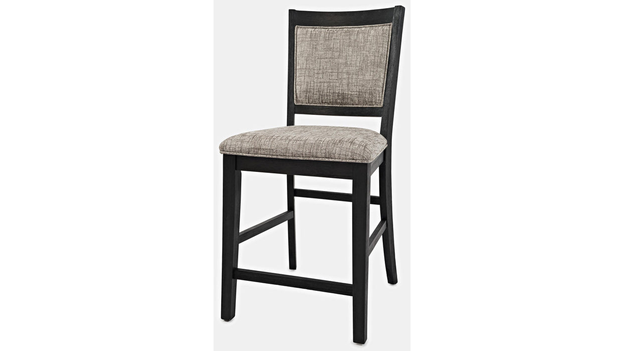 Jofran Altamonte Upholstered Counter Stool in Dark Charcoal (Set of 2)