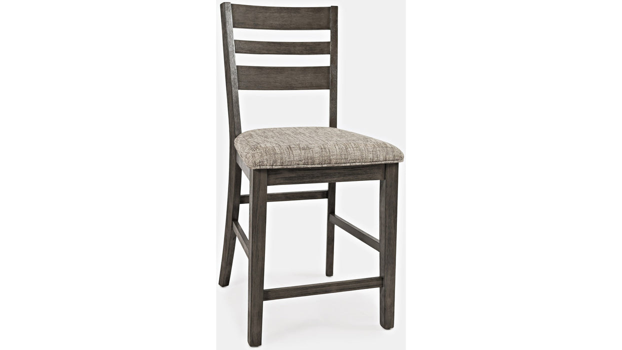 Jofran Altamonte Ladderback Counter Stool in Brushed Grey (Set of 2) image