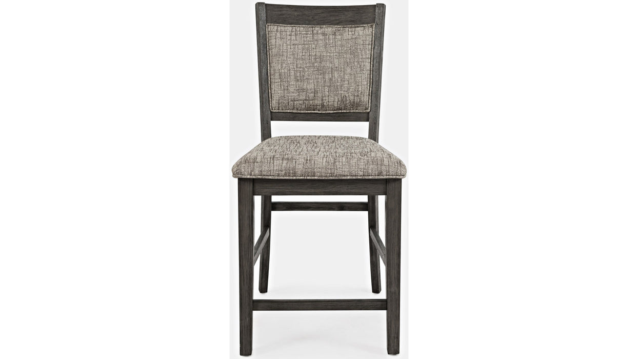 Jofran Altamonte Upholstered Counter Stool in Brushed Grey (Set of 2)