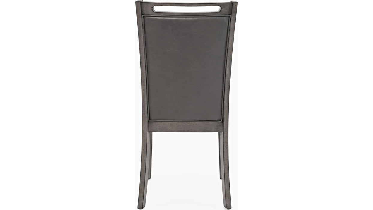 Jofran Manchester Upholstered Dining Chair in Manchester Grey (Set of 2)