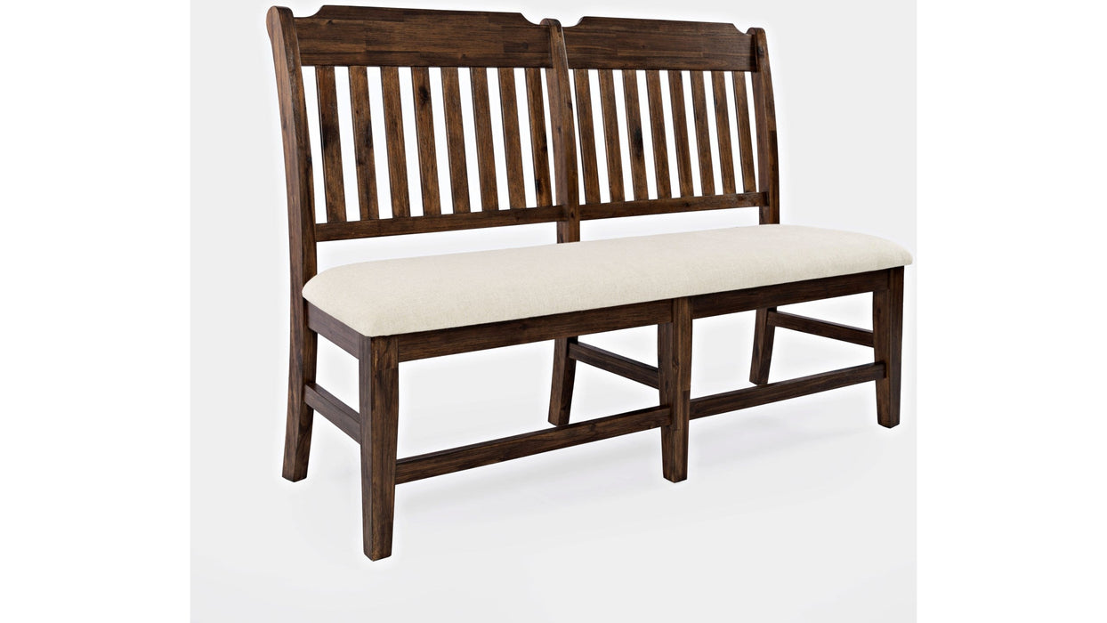 Jofran Bakersfield Dining Bench in Rich Dark Brown