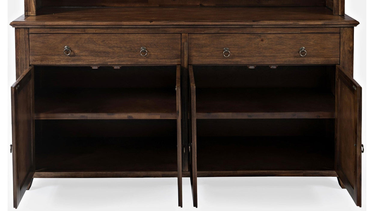 Jofran Bakersfield Two Drawer Server in Rich Dark Brown