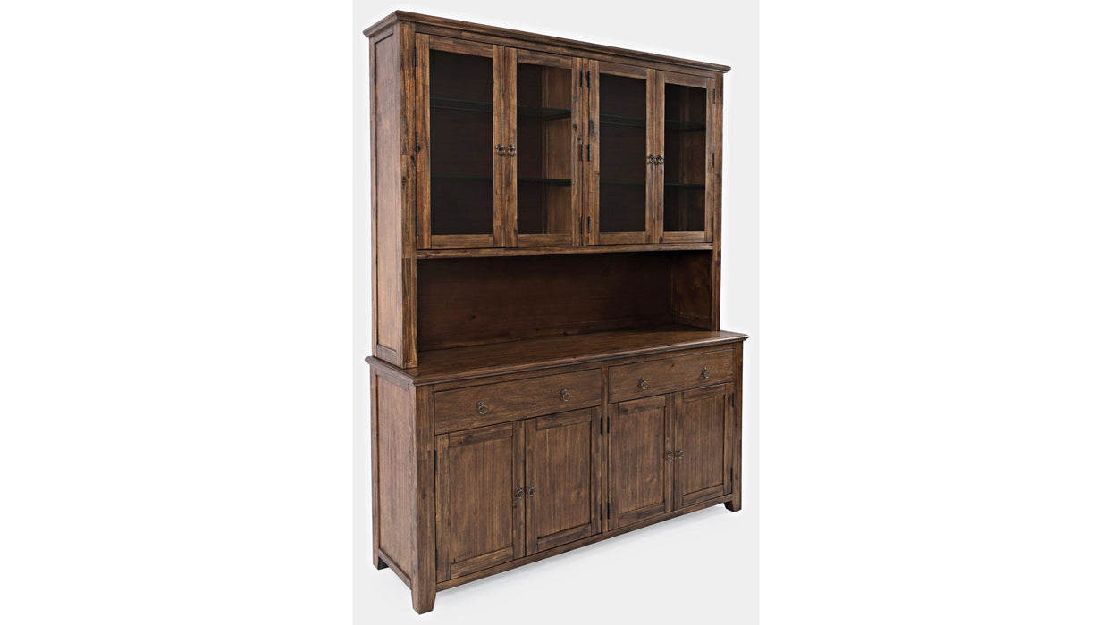 Jofran Bakersfield Hutch with Server in Rich Dark Brown65KT