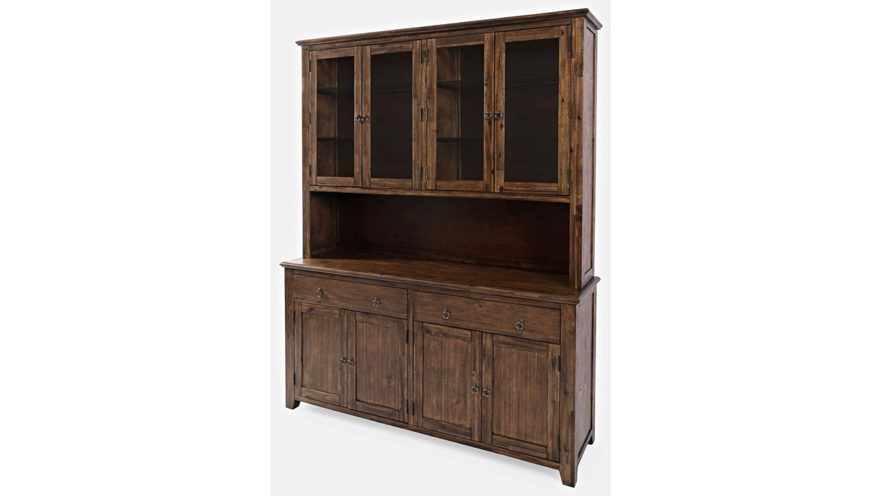 Jofran Bakersfield Hutch with Server in Rich Dark Brown65KT