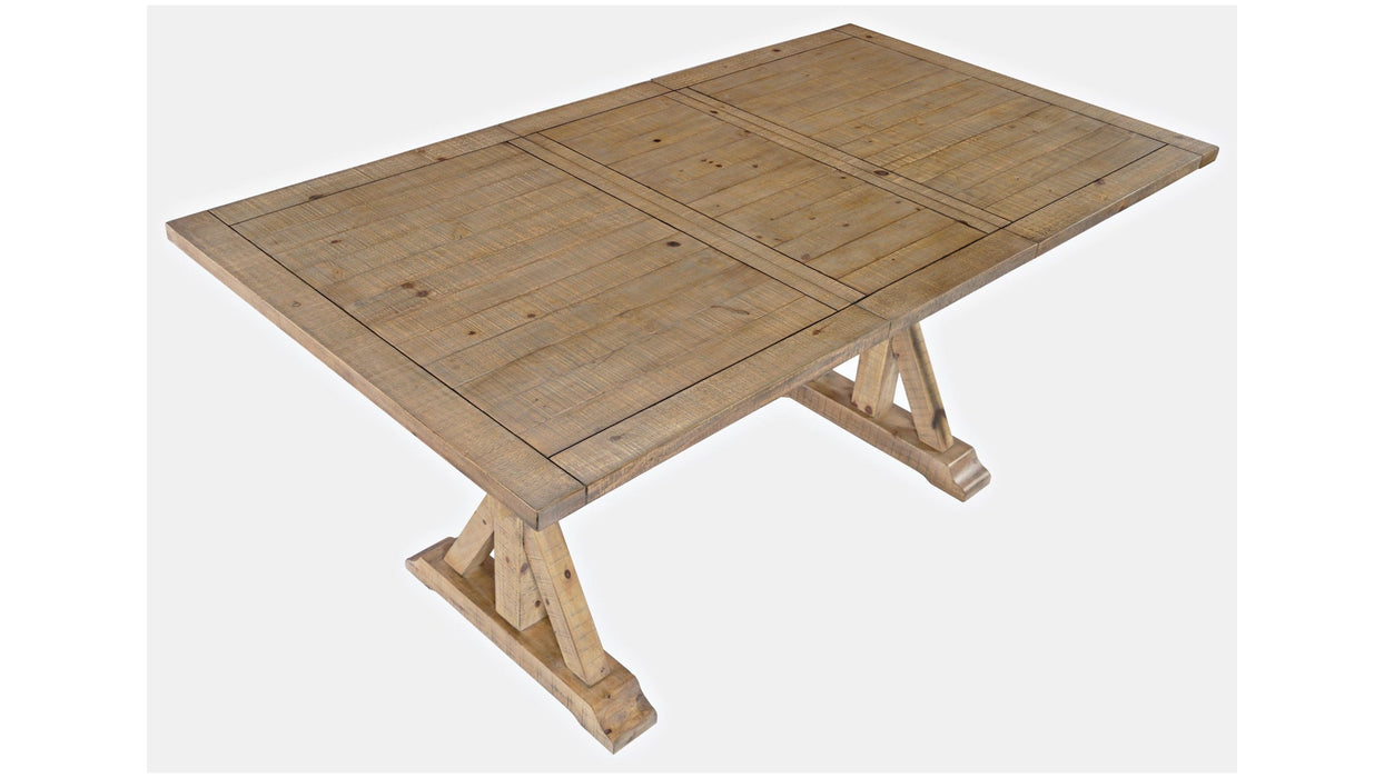 Jofran Carlyle Crossing Counter Dining Table in Rustic Distressed Pine