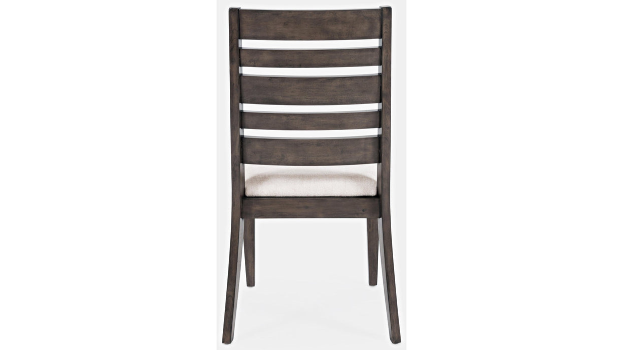 Jofran Lincoln Square Ladderback Chair in Cream/Dark Espresso (Set of 2)