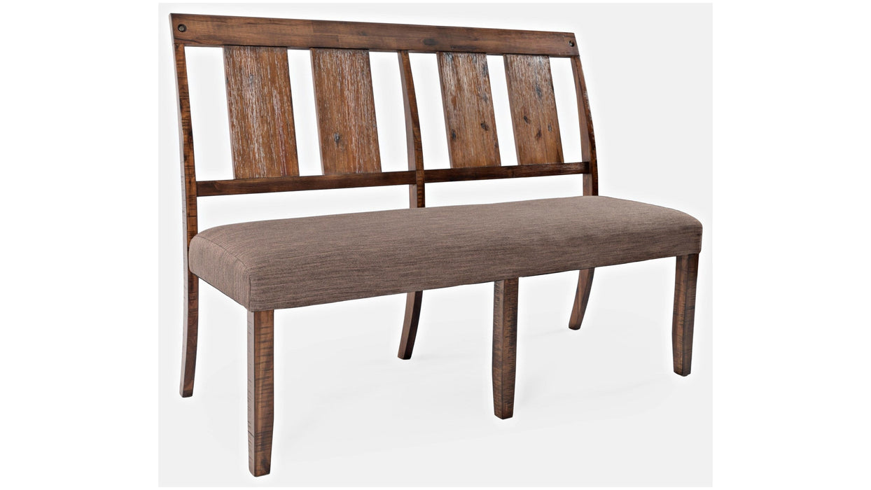 Jofran Mission Viejo Dining Bench in Warm Brown