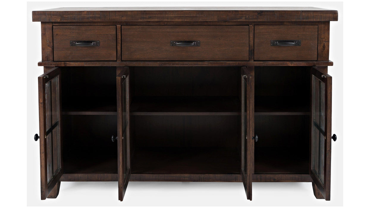 Jofran Mission Viejo 3 Drawer Server in Warm Brown