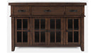 Jofran Mission Viejo 3 Drawer Server in Warm Brown image