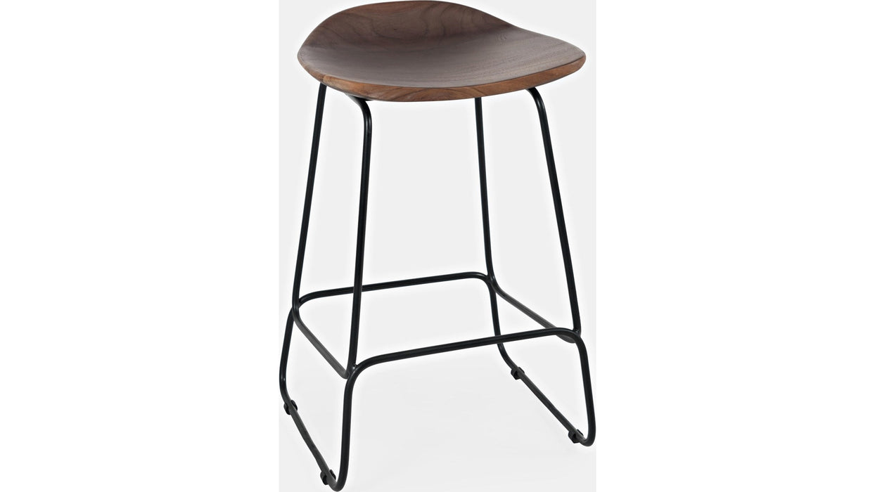 Jofran Nature's Edge Backless Stool in Slate (Set of 2)