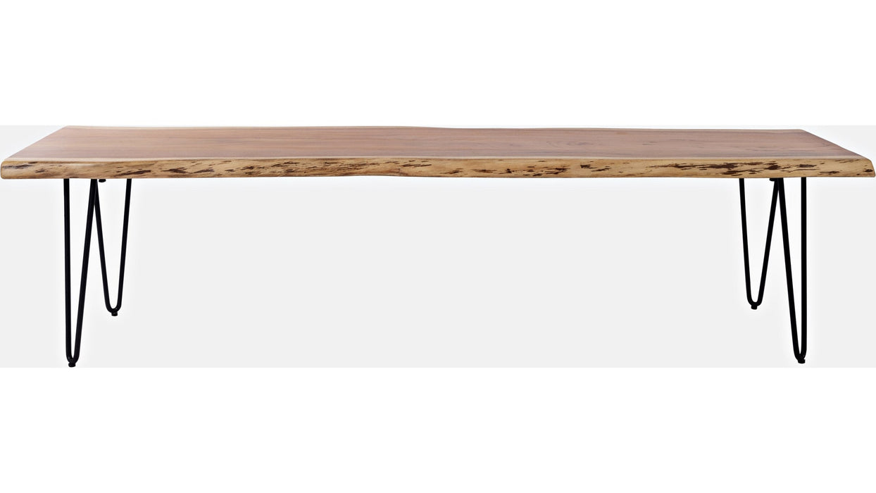 Jofran Nature's Edge 70" Live Edge Bench in Natural image