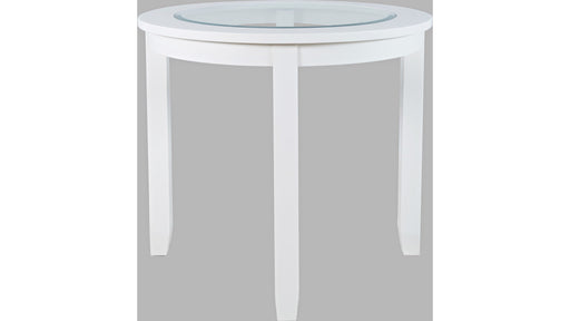 Jofran Urban Icon 42" Round Counter Height Dining Table in White image