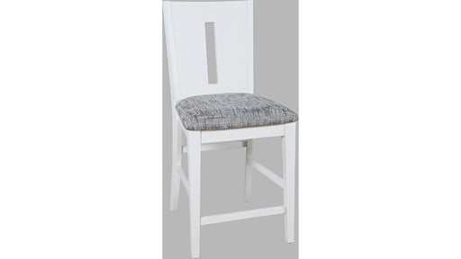 Jofran Urban Icon Slotback Counter Height Stool in White (Set of 2) image