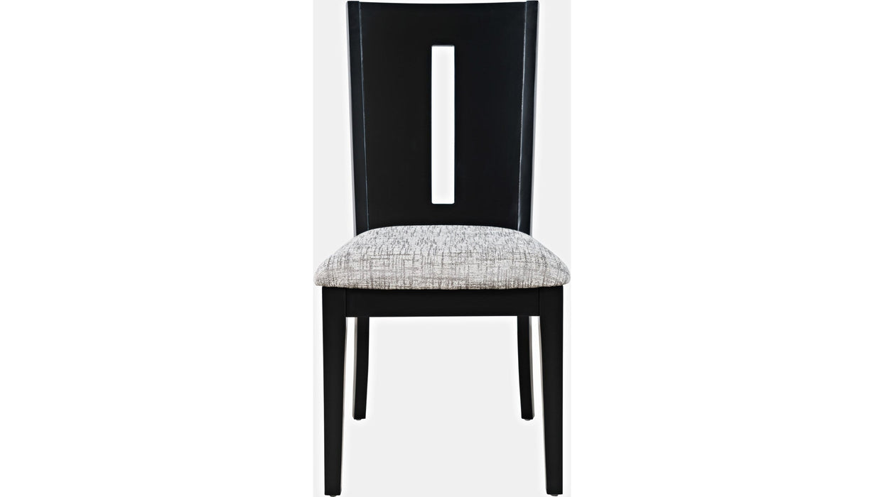 Jofran Urban Icon Slotback Chair in Black (Set of 2)