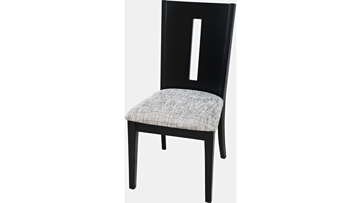 Jofran Urban Icon Slotback Chair in Black (Set of 2)