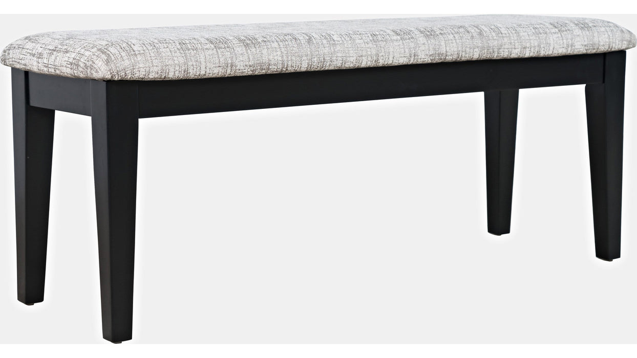 Jofran Urban Icon Upholstered Bench in Black