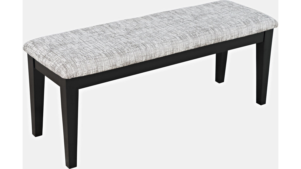 Jofran Urban Icon Upholstered Bench in Black