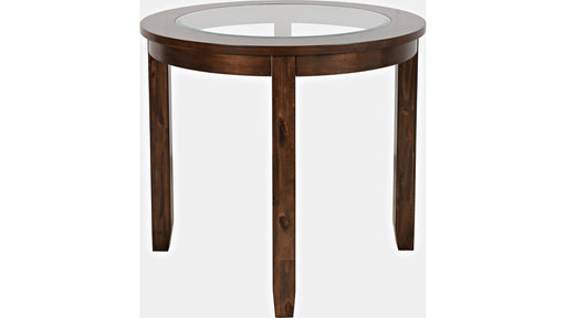 Jofran Urban Icon 42" Round Counter Height Dining Table in Merlot image