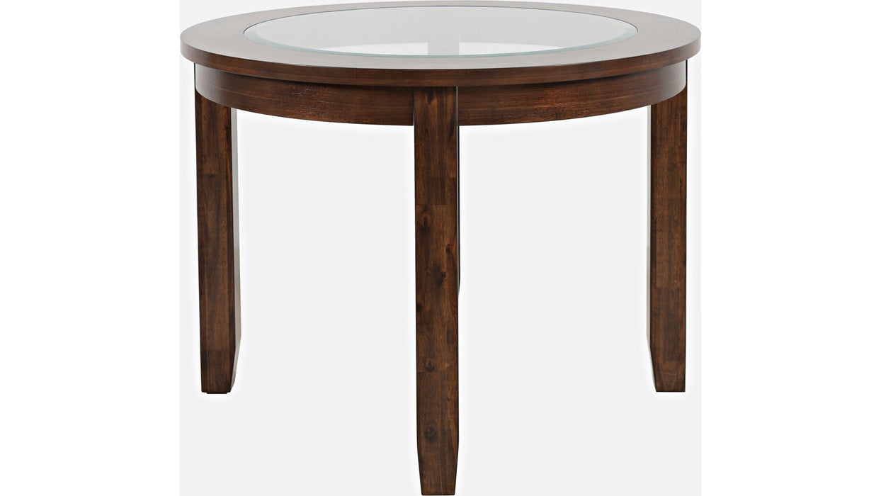 Jofran Urban Icon 42" Round Dining Table in Merlot image