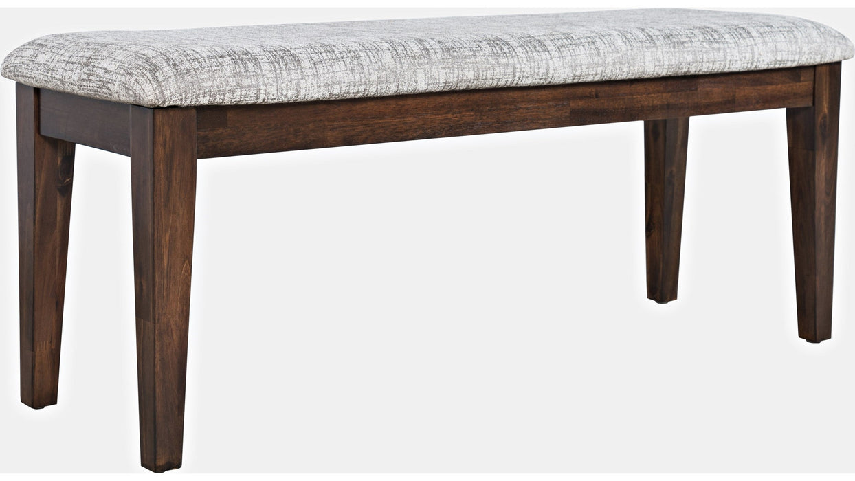 Jofran Urban Icon Upholstered Bench in Merlot