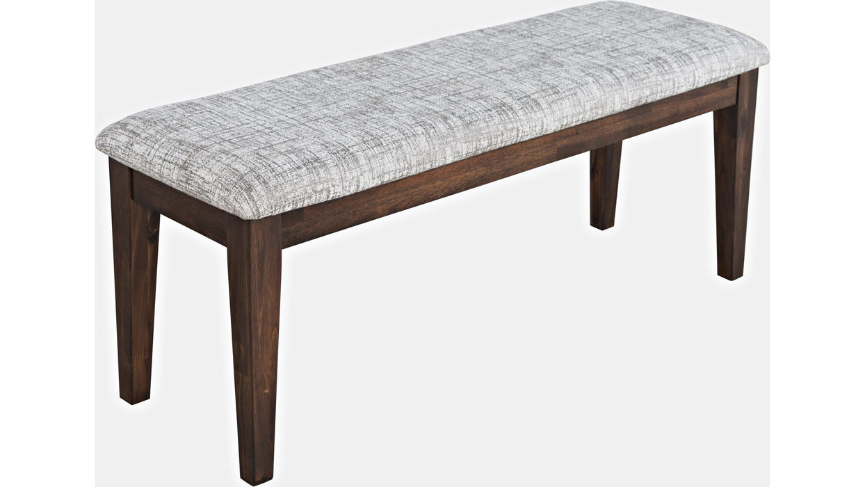 Jofran Urban Icon Upholstered Bench in Merlot