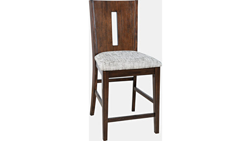 Jofran Urban Icon Slotback Counter Height Stool in Merlot (Set of 2) image