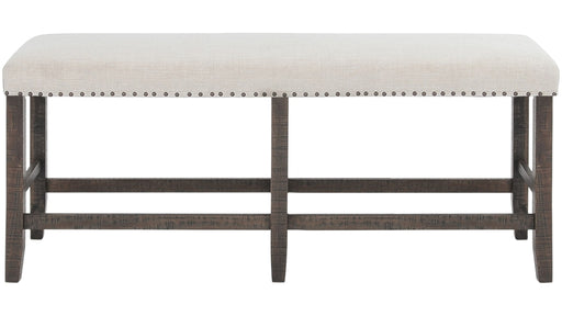 Jofran Willow Creek Counter Height Bench in Cream/Rich Distressed image