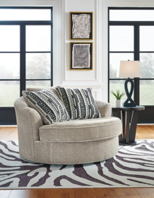 Calnita Oversized Swivel Accent Chair - Yankee Furniture Barn (Ossipee,NH)